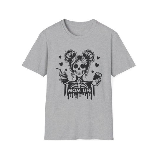 Mom Life Skull T-Shirt — Goth Mommy Graphic Tee