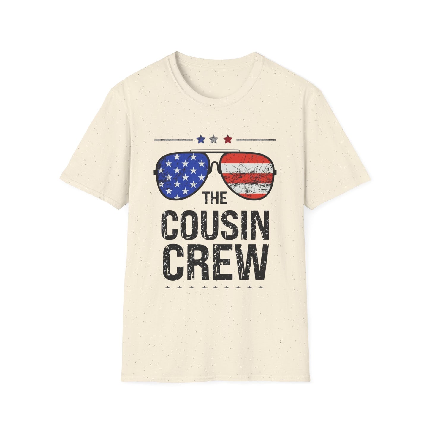 The Cousin Crew T-Shirt — American Flag Sunglasses Patriotic Family Tee