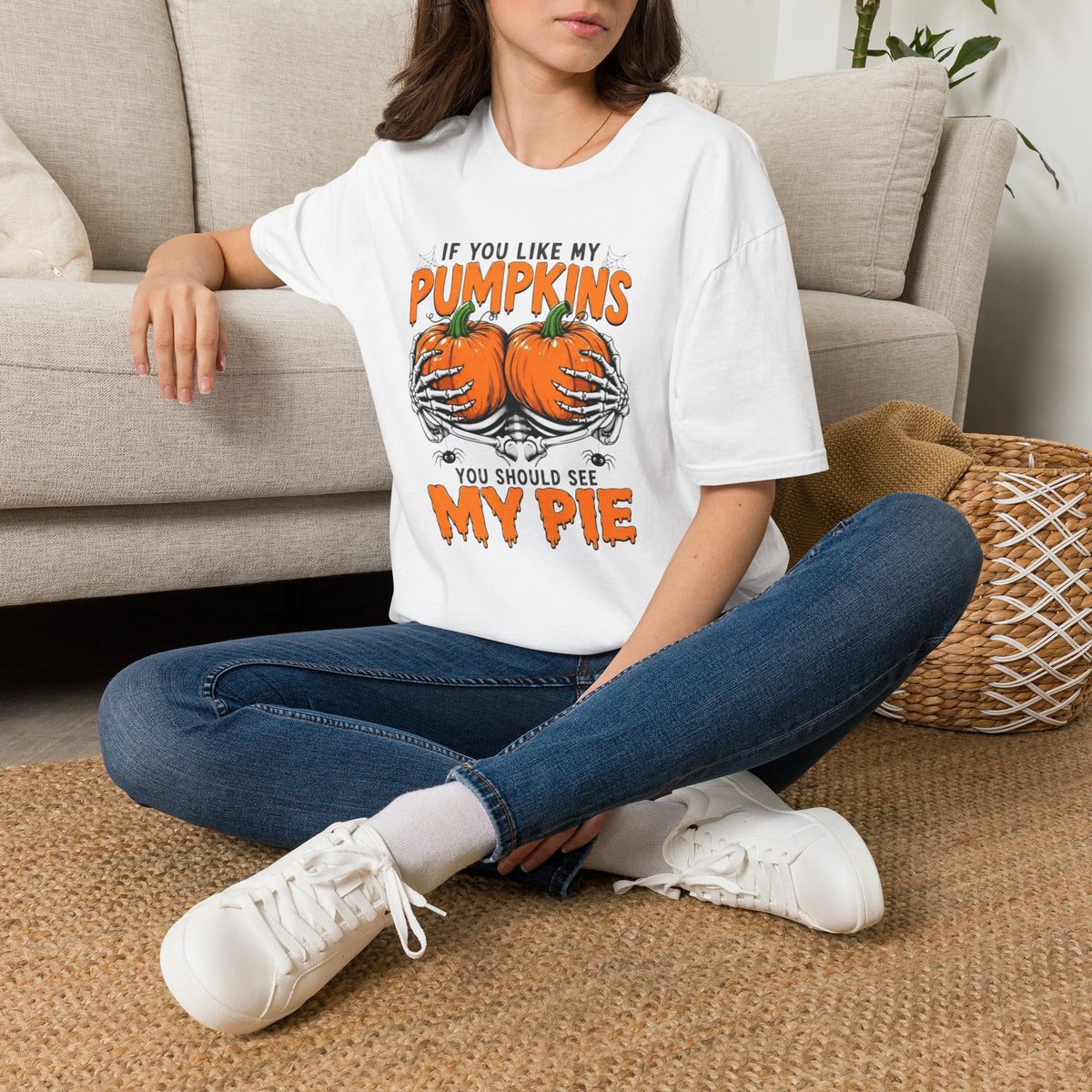 If You Like My Pumpkins You Should See My Pie T-Shirt | Halloween Pumpkin Tee