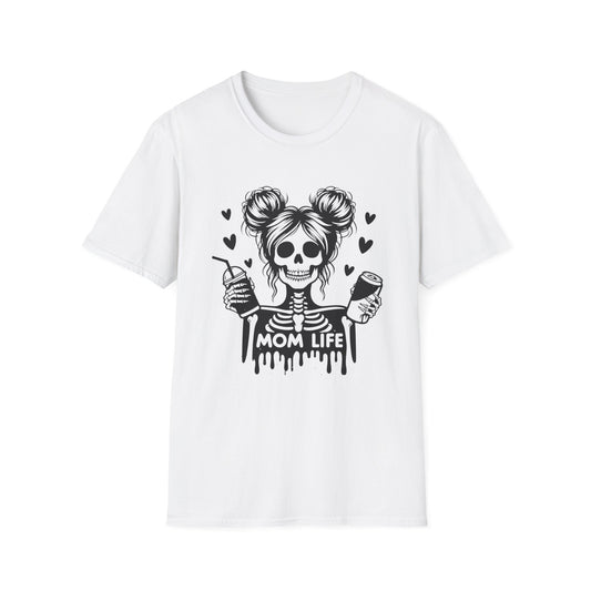 Mom Life Skull T-Shirt — Goth Mommy Graphic Tee