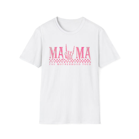Mama Rock Tour T-Shirt — The Motherhood Tour Pink Graphic Tee