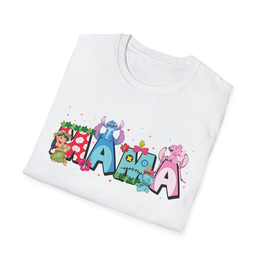 Ohana Mama Shirt – Tropical Cute Alien Graphic Tee | Island Mom Shirt | Family Vacation Outfit