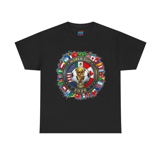World Cup 2026 Trophy Crest T-Shirt |  Soccer Tee