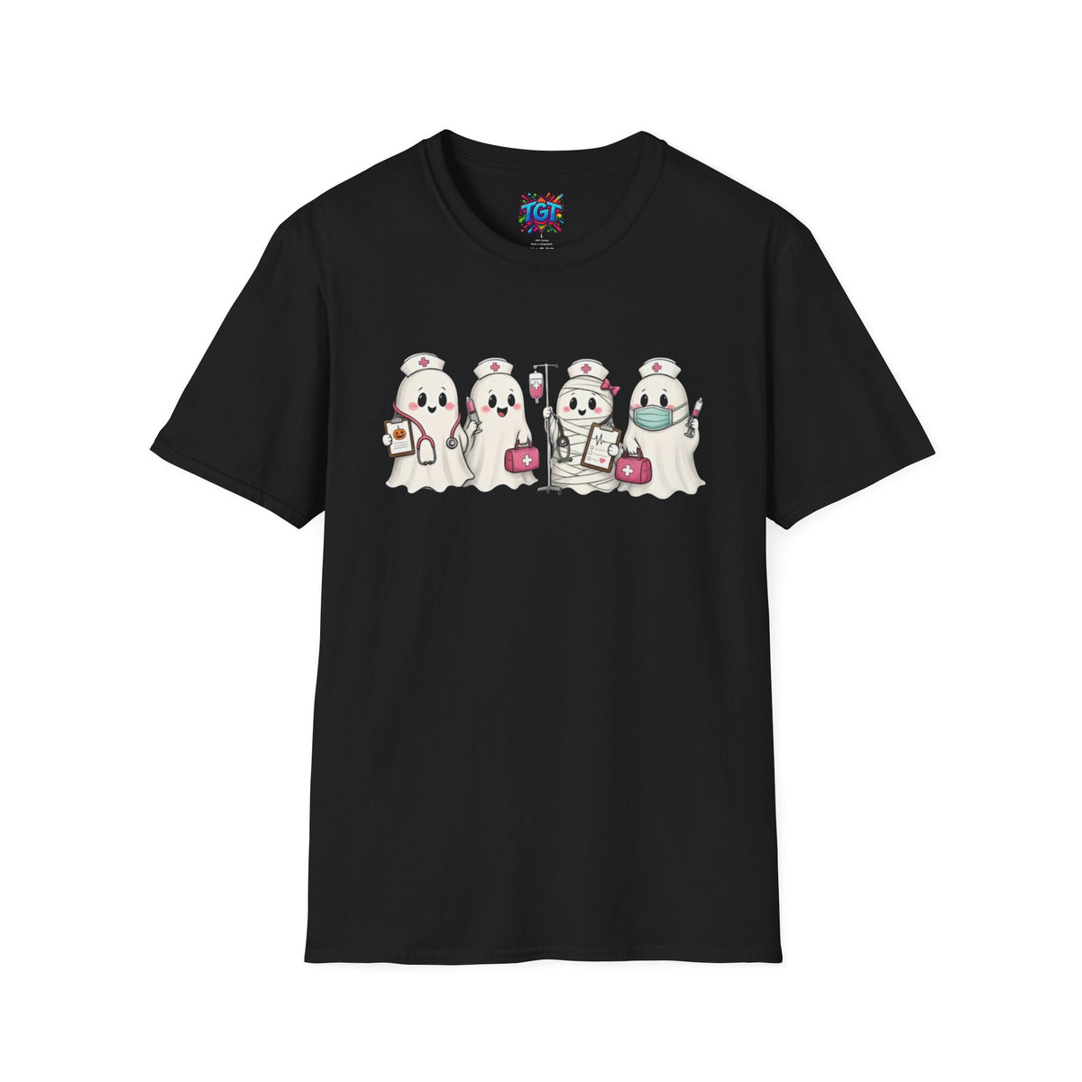 Nurse Ghosts T-Shirt | Cute Halloween Medical Team Design