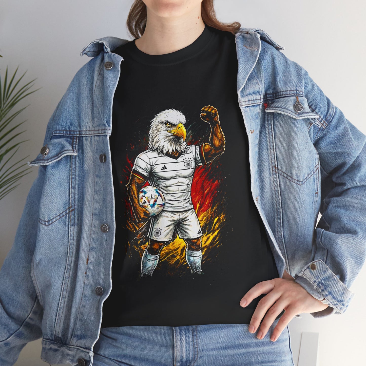 Eagle Soccer Player Graphic Tee — Fierce USA Football Jersey Design