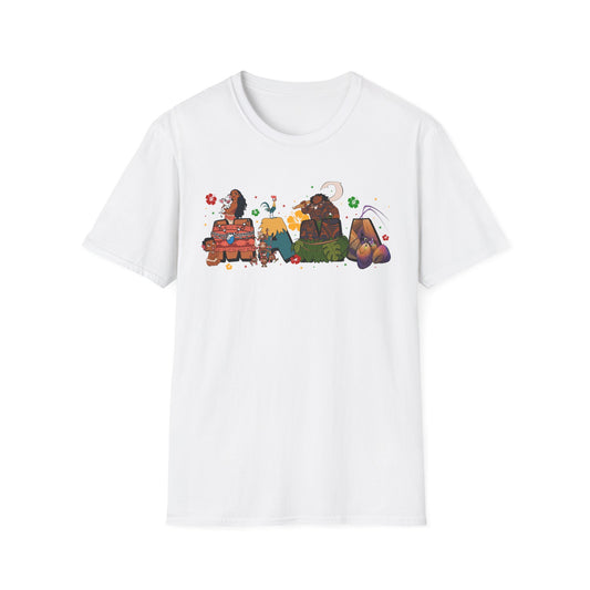 Ohana Mama Shirt – Tropical Hawaiian Mom Graphic Tee | Island Vacation Mama Shirt | Summer Beach Tee