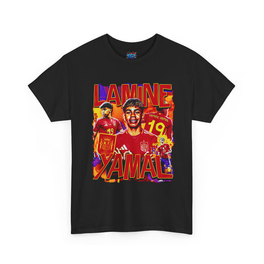 Lamine Yamal Soccer T-Shirt – Youth Spain Football Fan Tee