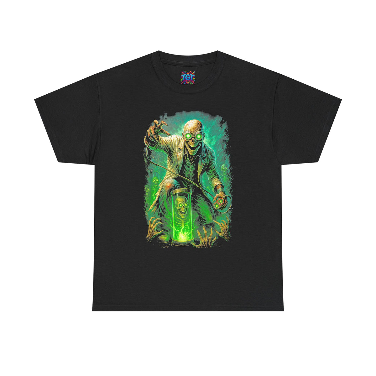 Mad Scientist T-Shirt | Creepy Laboratory Graphic Tee | Horror Science Shirt | Halloween Monster Apparel | Gothic Horror Clothing