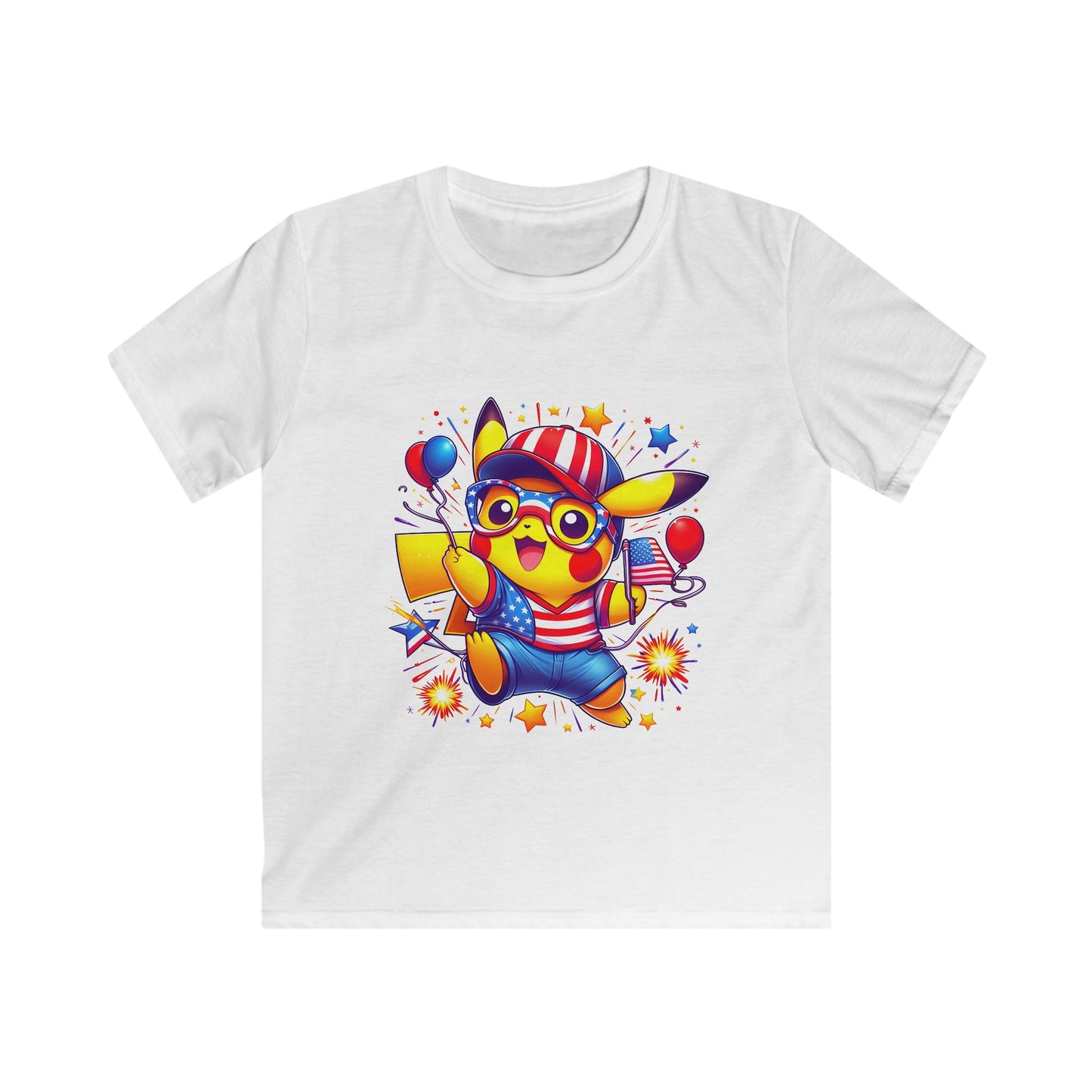 Kids Tee — Patriotic Celebration Graphic Shirt for 4th of July