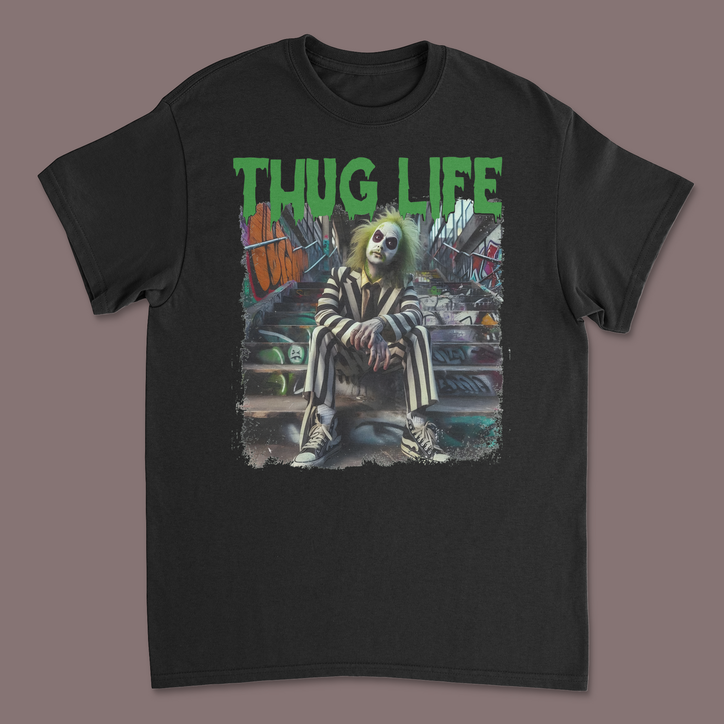 Beetlejuice "Thug Life" T-Shirt – Unleash Your Inner Mischief