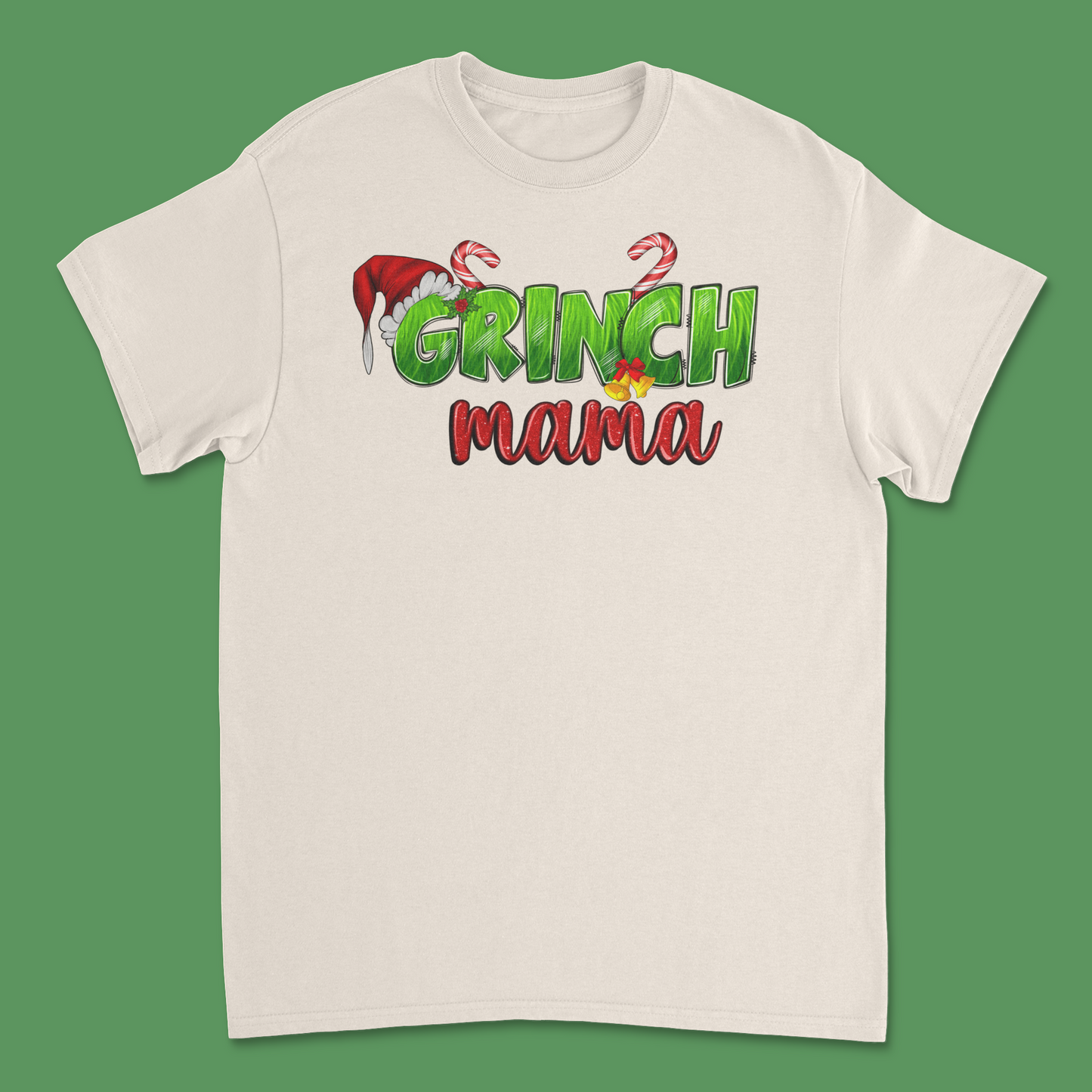 Grinch Mama Christmas T-Shirt - Funny Holiday Graphic Tee for Moms