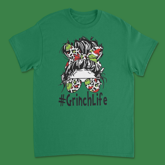 Grinch Life T-Shirt - Funny Holiday Graphic Tee for Christmas Enthusiasts