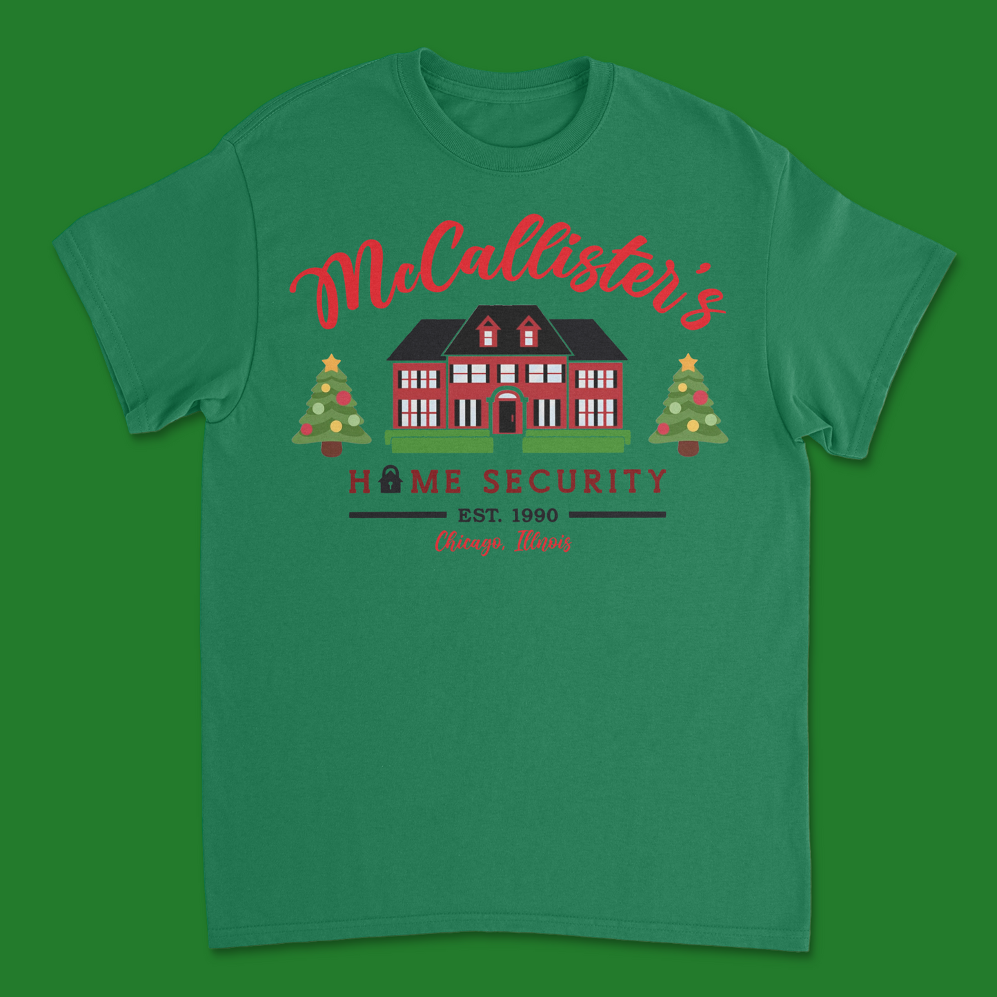 McCallister Home Security T-Shirt - Funny Home Alone Inspired Holiday Tee