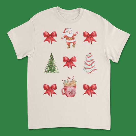 Merry Christmas T-Shirt - Classic Holiday Graphic Tee for Festive Cheer