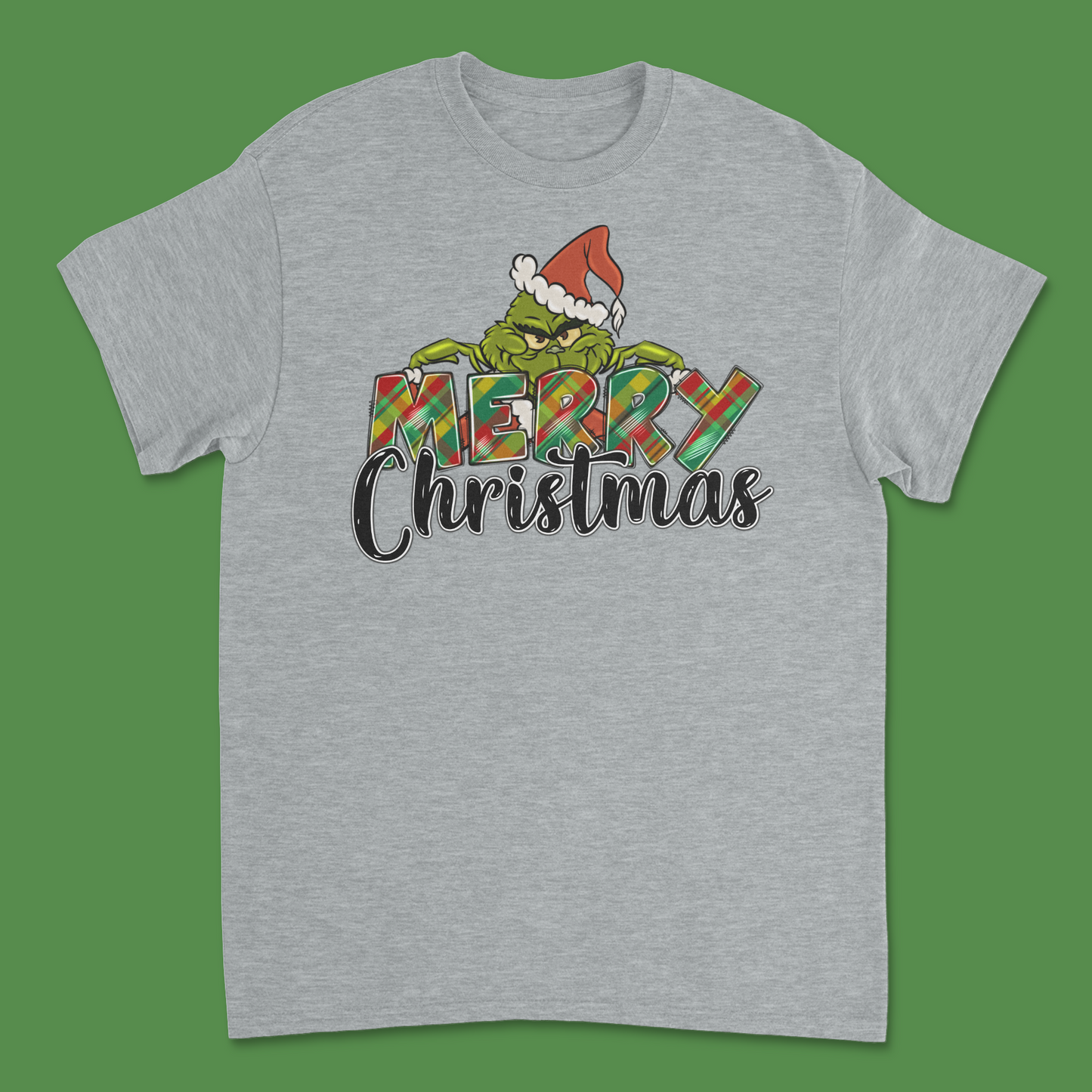 Grinch Merry Christmas Shirt - Funny Holiday Graphic Tee for Grinch Fans