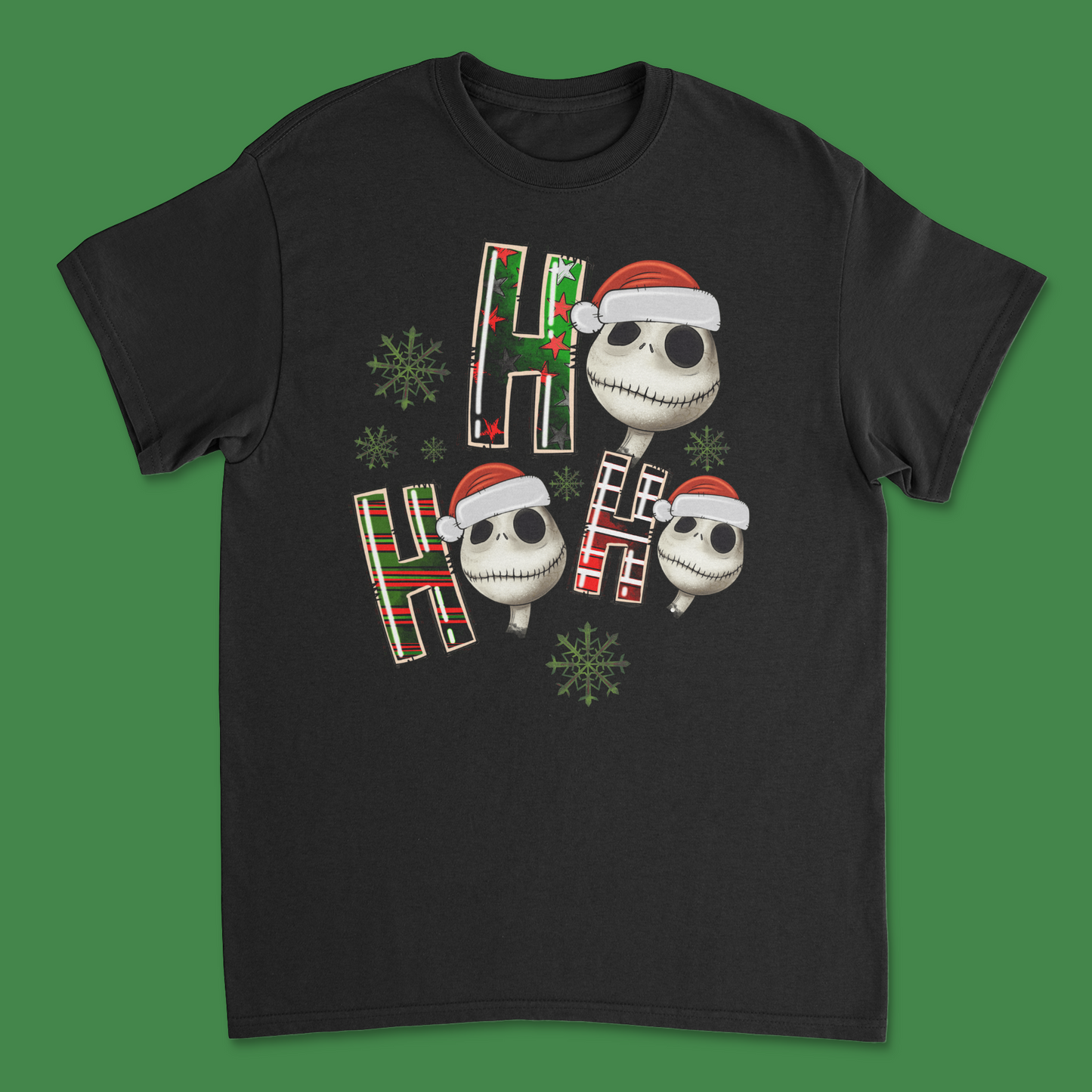 Nightmare Before Christmas Ho Ho Ho Shirt - Spooky & Festive Holiday Tee