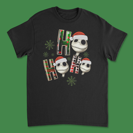 Nightmare Before Christmas Ho Ho Ho Shirt - Spooky & Festive Holiday Tee