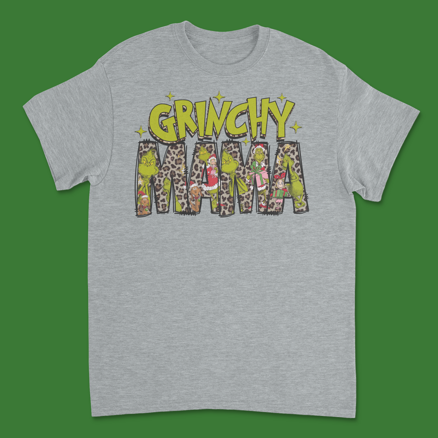 Grinchy Mama Shirt - Funny and Festive Holiday Tee for Moms