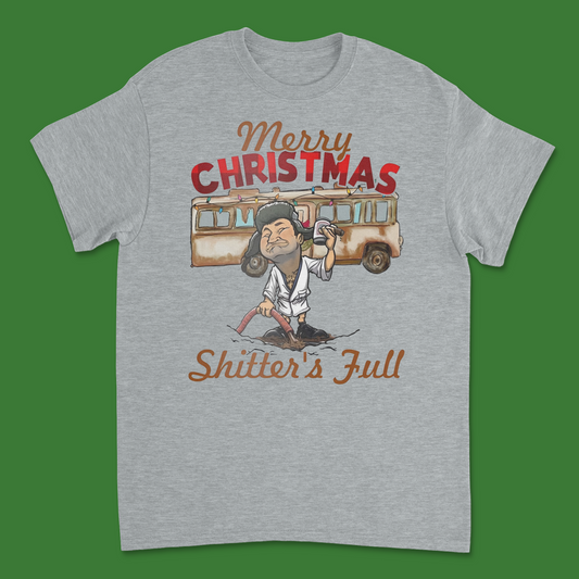 Merry Christmas Shitter’s Full Cousin Eddie T-Shirt – Funny Christmas Vacation Holiday Shirt