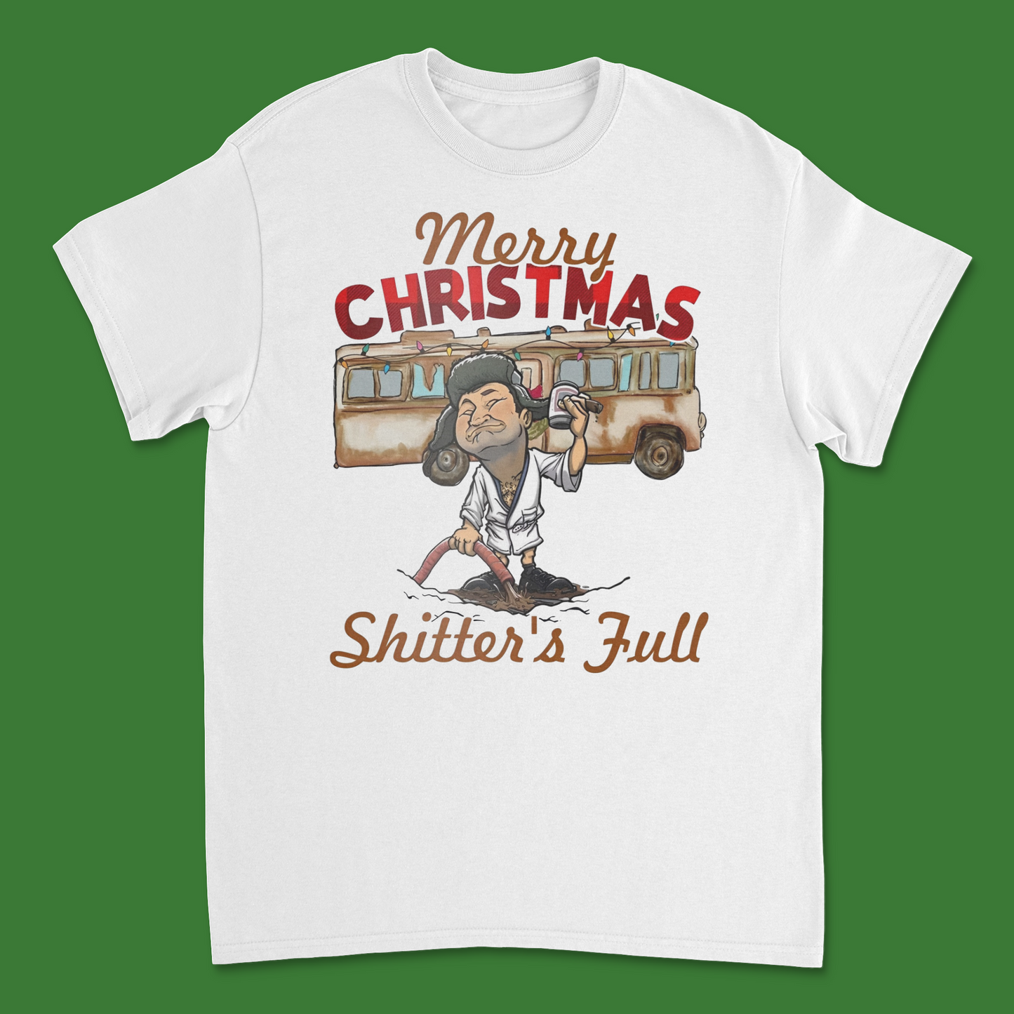 Merry Christmas Shitter’s Full Cousin Eddie T-Shirt – Funny Christmas Vacation Holiday Shirt