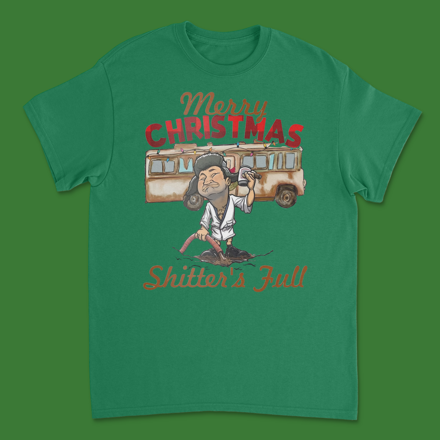 Merry Christmas Shitter’s Full Cousin Eddie T-Shirt – Funny Christmas Vacation Holiday Shirt