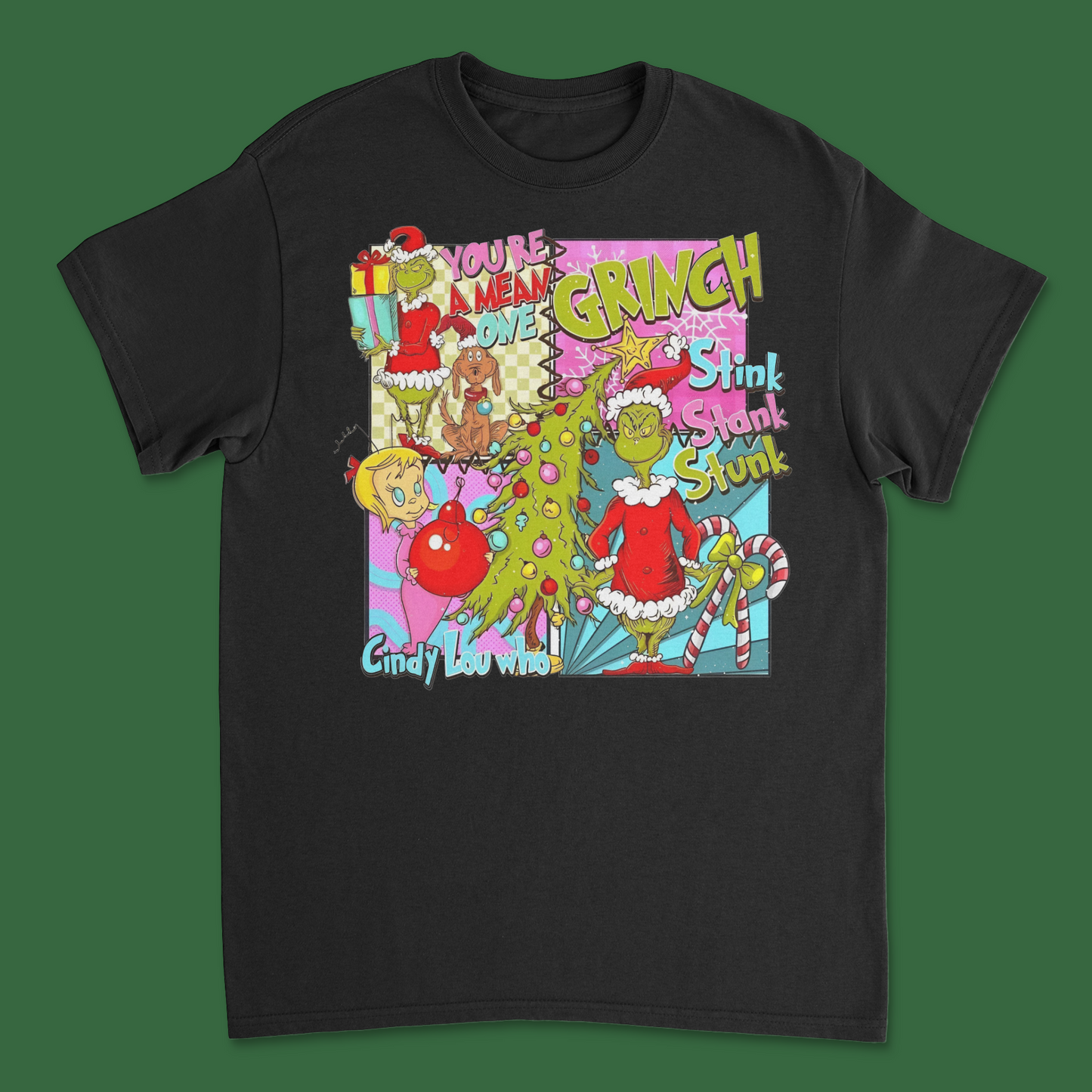 You're a Mean One Mr. Grinch Graphic Tee - Fun and Festive Holiday Shirt