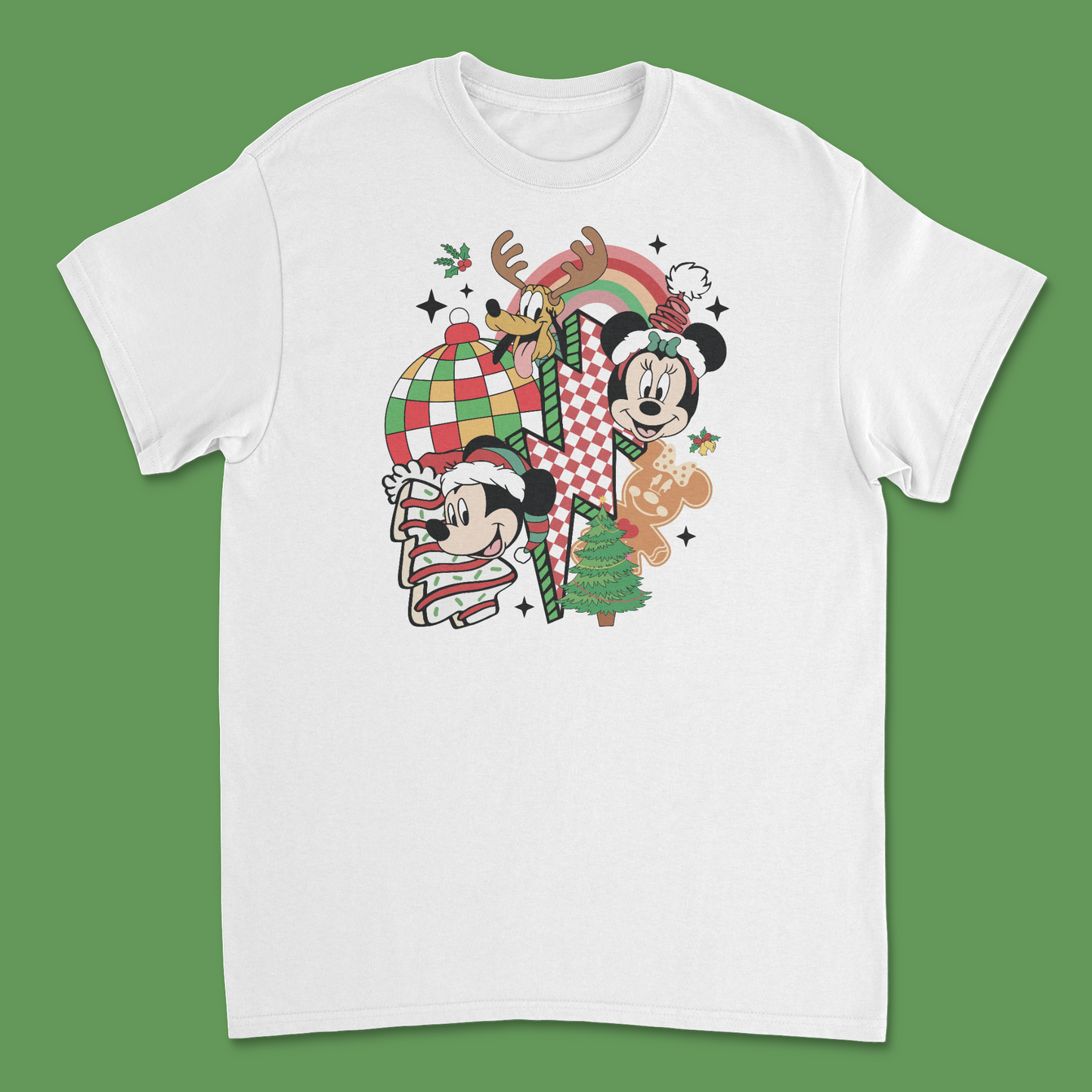 Mickey and Minnie Christmas Shirt - Adorable Holiday Tee for Disney Fans