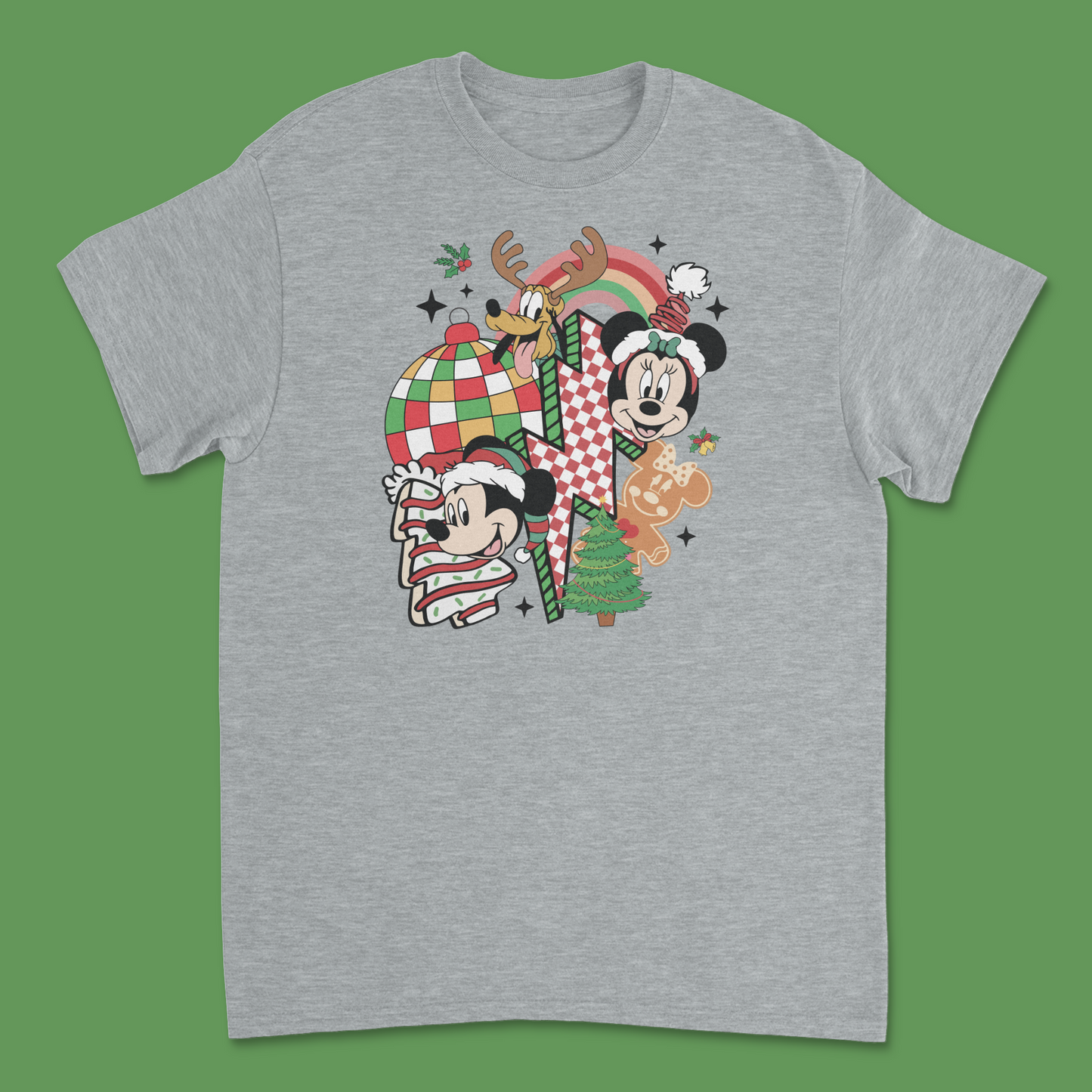 Mickey and Minnie Christmas Shirt - Adorable Holiday Tee for Disney Fans