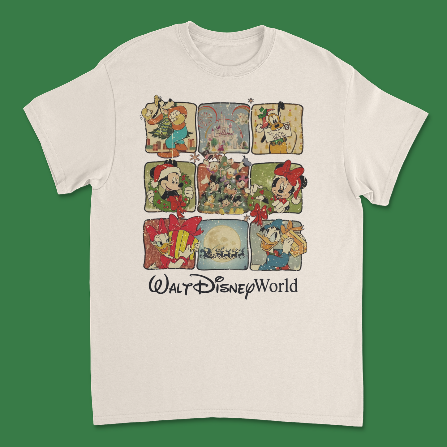 Retro Walt Disney Christmas Shirt - Vintage-Inspired Holiday Tee for Disney Fans