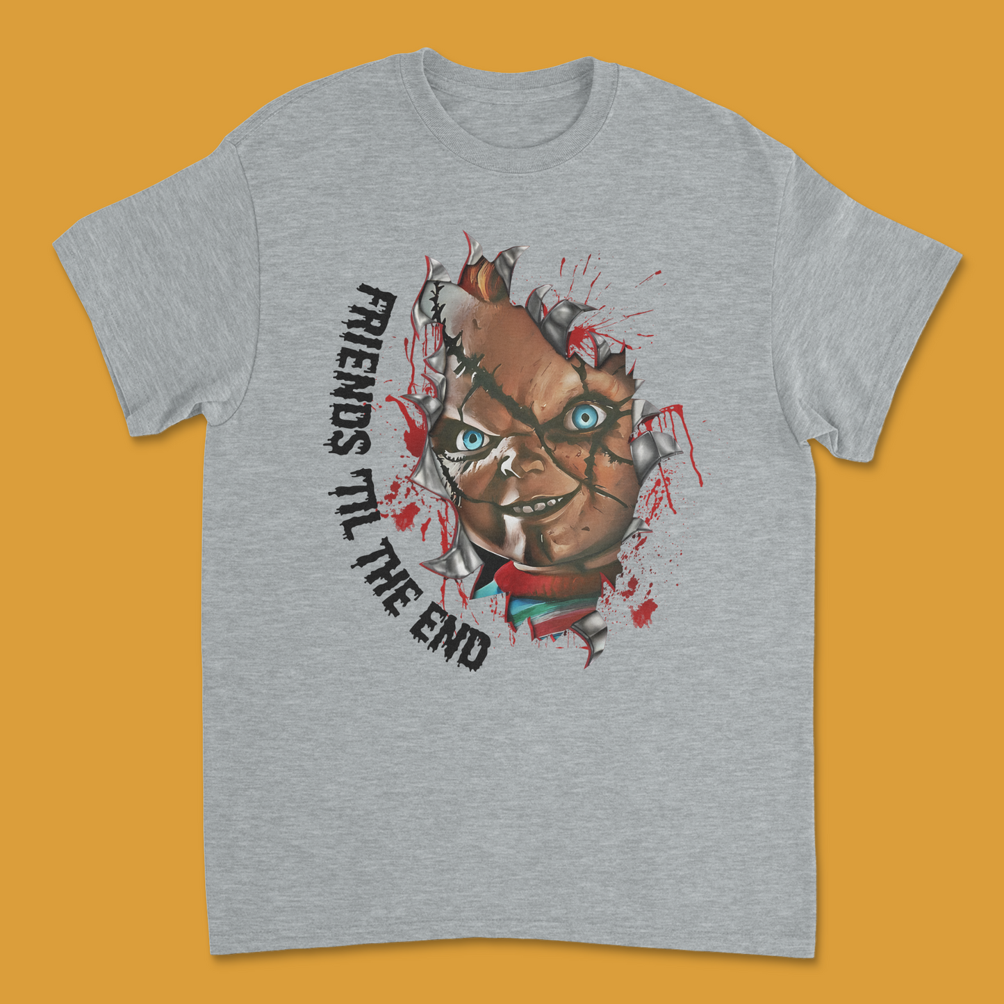 Chucky "Friends Till the End" T-Shirt | Iconic Horror Villain Tee