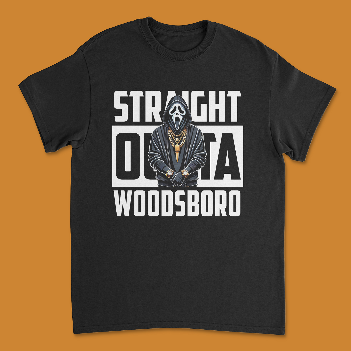 Straight Out Of Woods Borrow Halloween Shirt