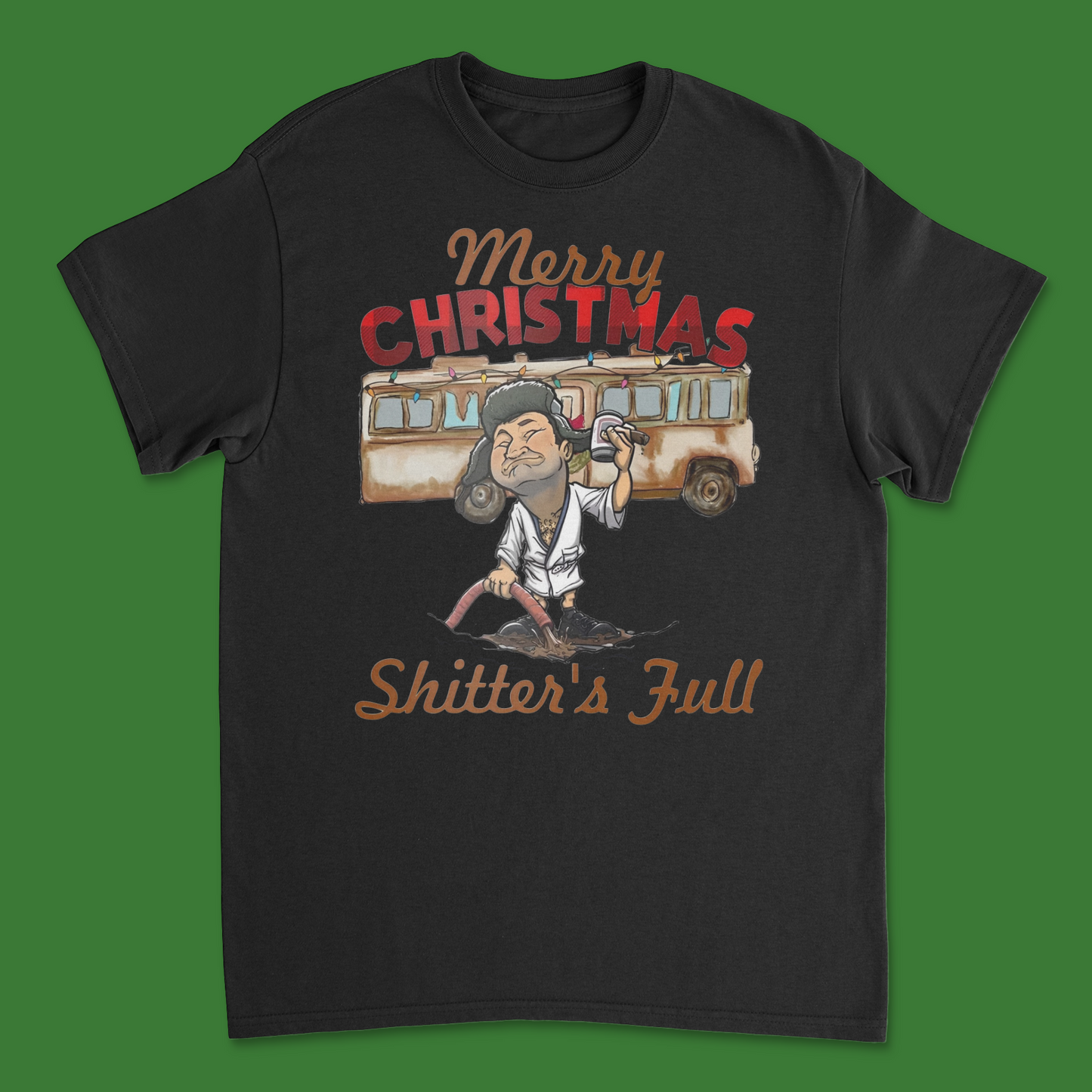 Merry Christmas Shitter’s Full Cousin Eddie T-Shirt – Funny Christmas Vacation Holiday Shirt