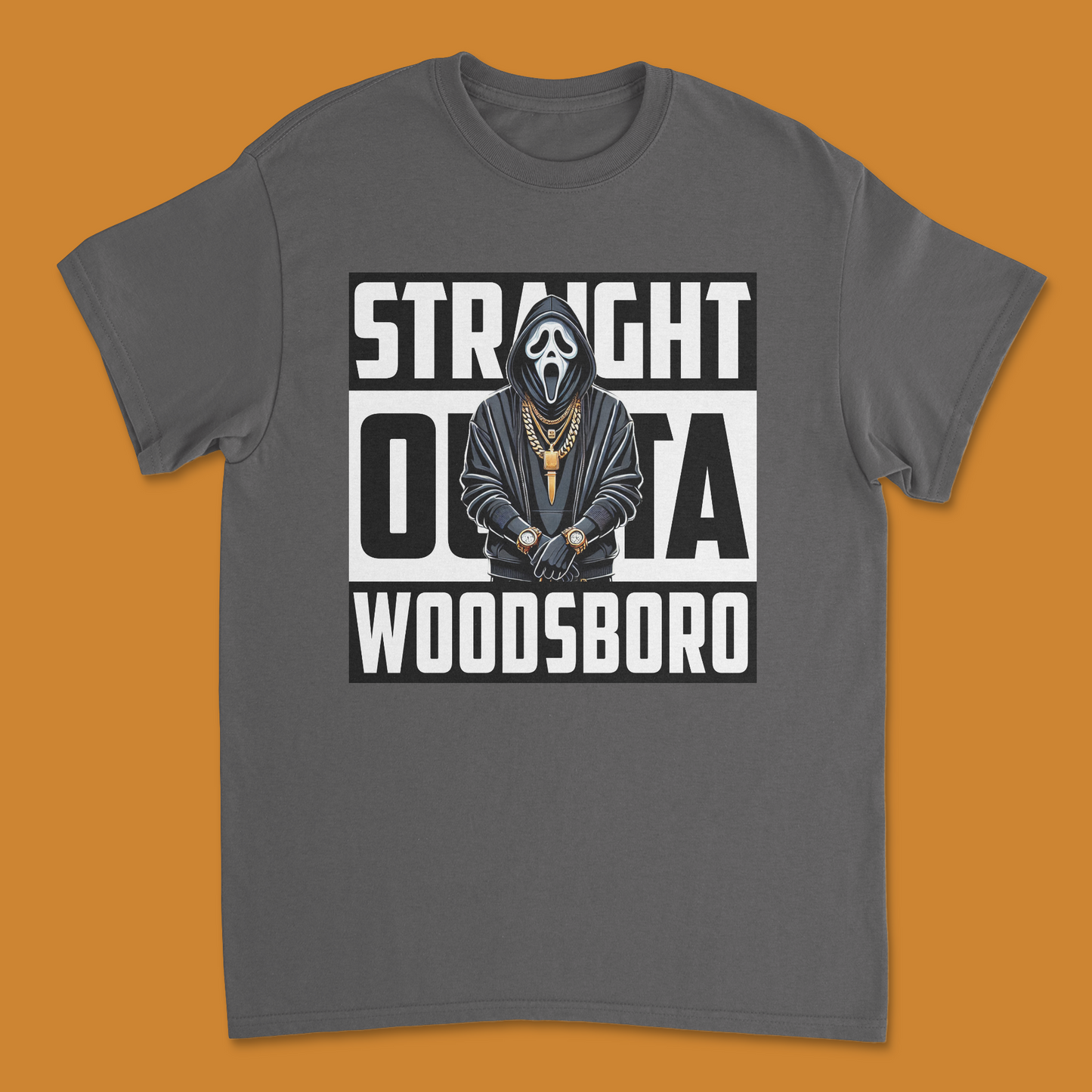 Straight Out Of Woods Borrow Halloween Shirt