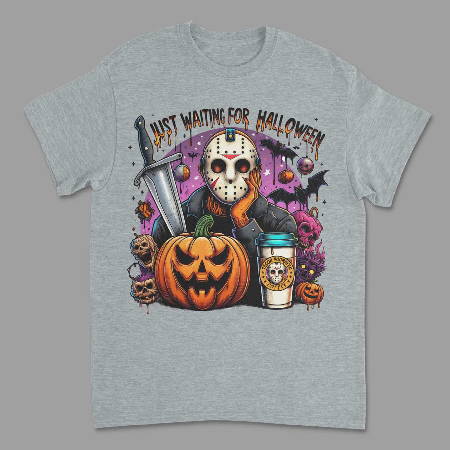 Just Waiting For Halloween Jason Voorhees Shirt V.2