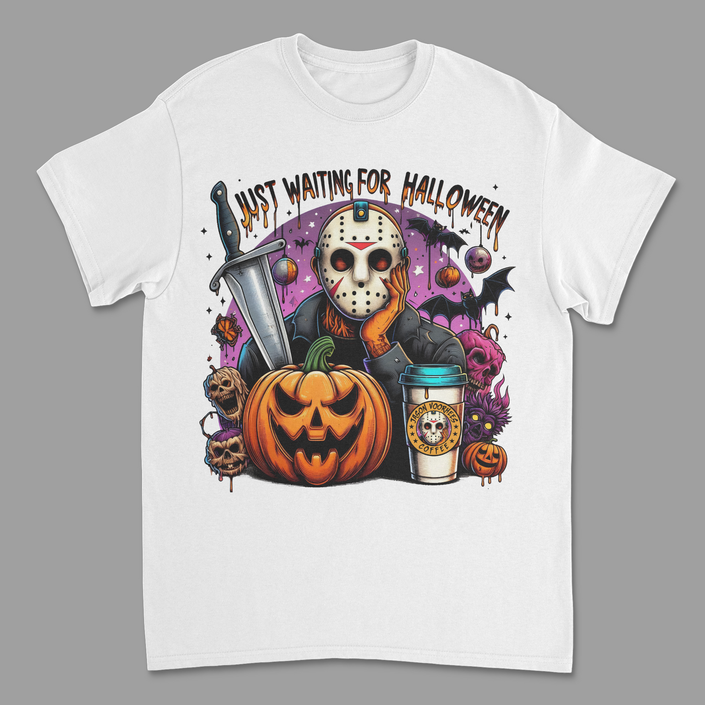 Just Waiting For Halloween Jason Voorhees Shirt V.2