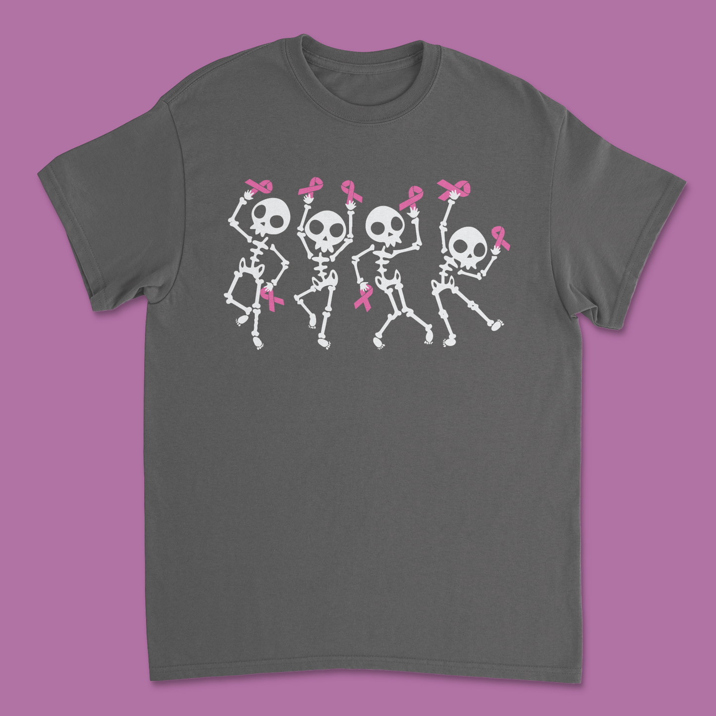 Breast Cancer Awareness Dancing Skeleton Shirt