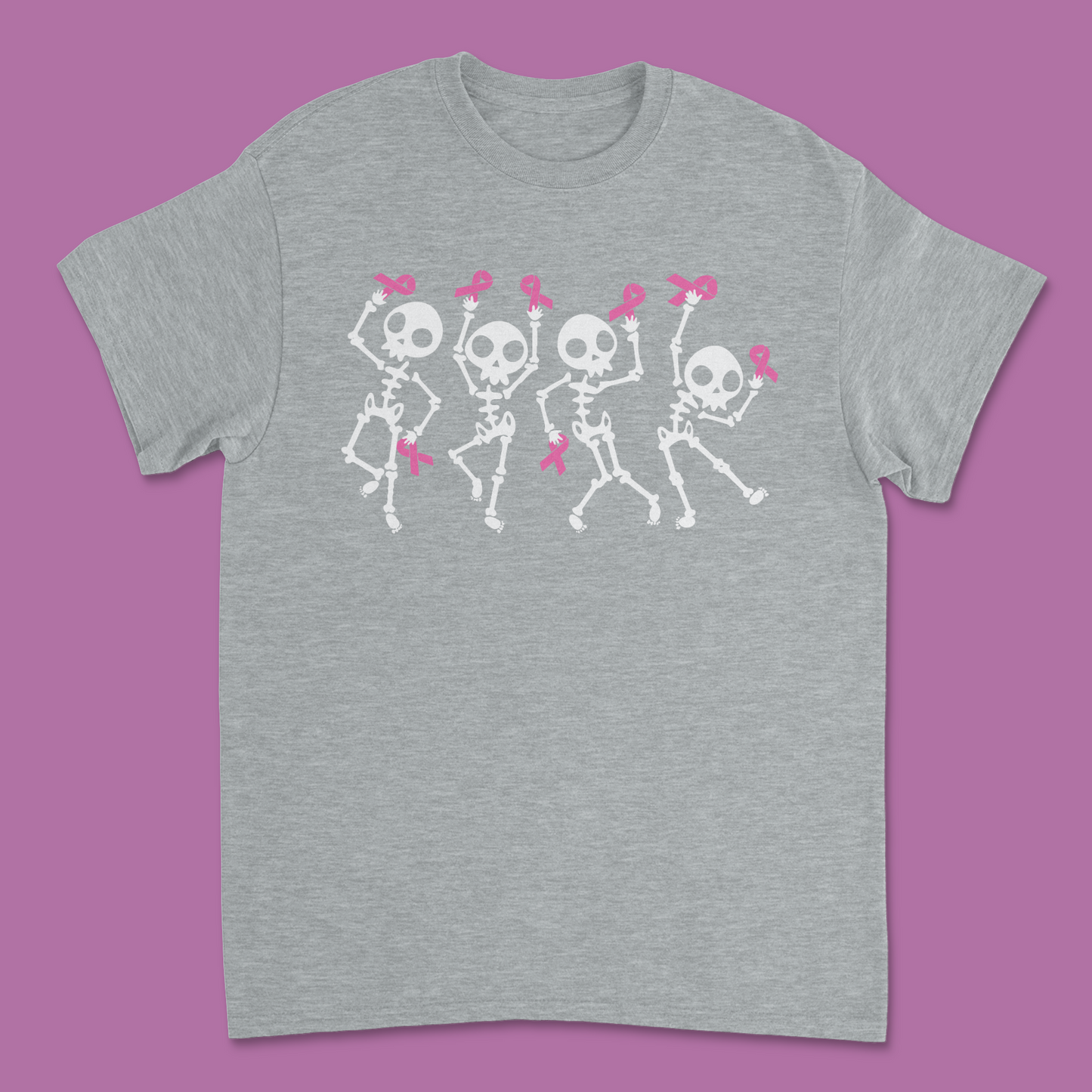 Breast Cancer Awareness Dancing Skeleton Shirt