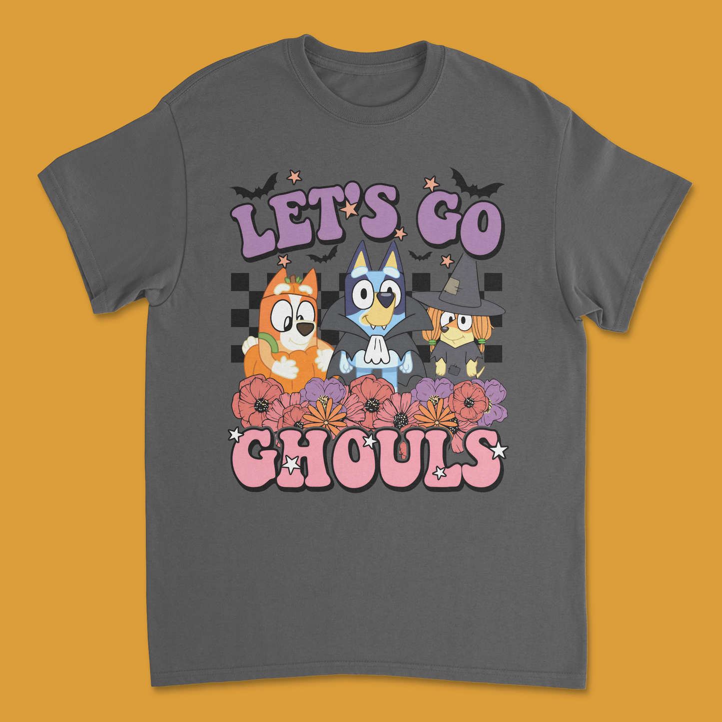 Bluey "Let’s Go Ghouls" Kids Halloween T-Shirt | Fun & Spooky Bluey Halloween Tee