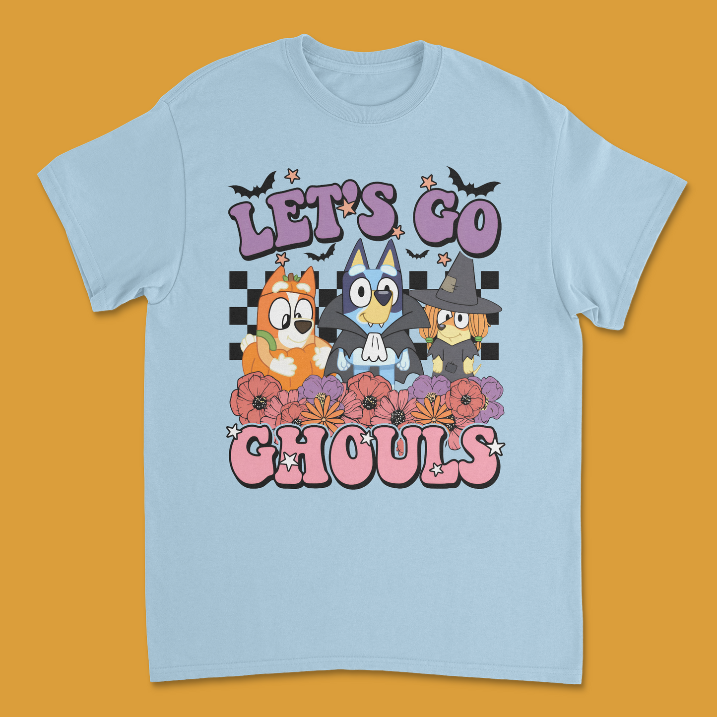 Bluey "Let’s Go Ghouls" Kids Halloween T-Shirt | Fun & Spooky Bluey Halloween Tee