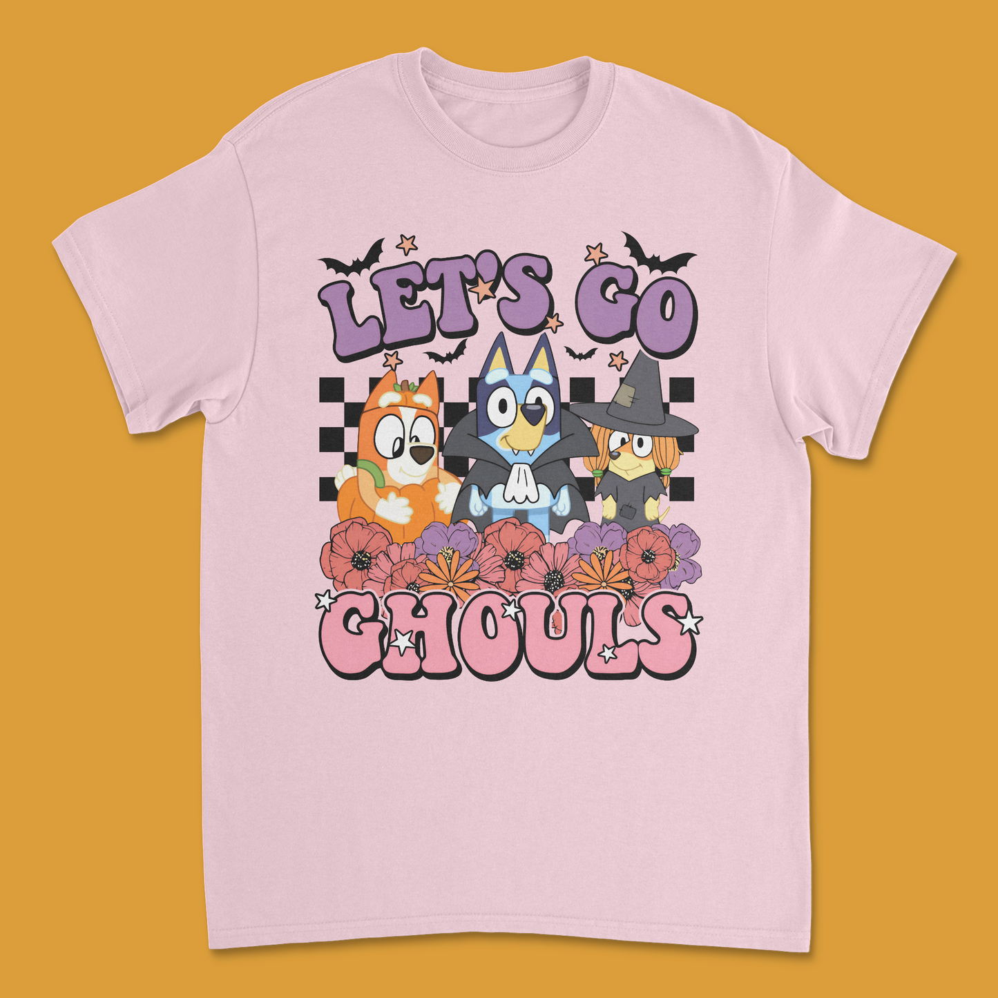 Bluey "Let’s Go Ghouls" Kids Halloween T-Shirt | Fun & Spooky Bluey Halloween Tee