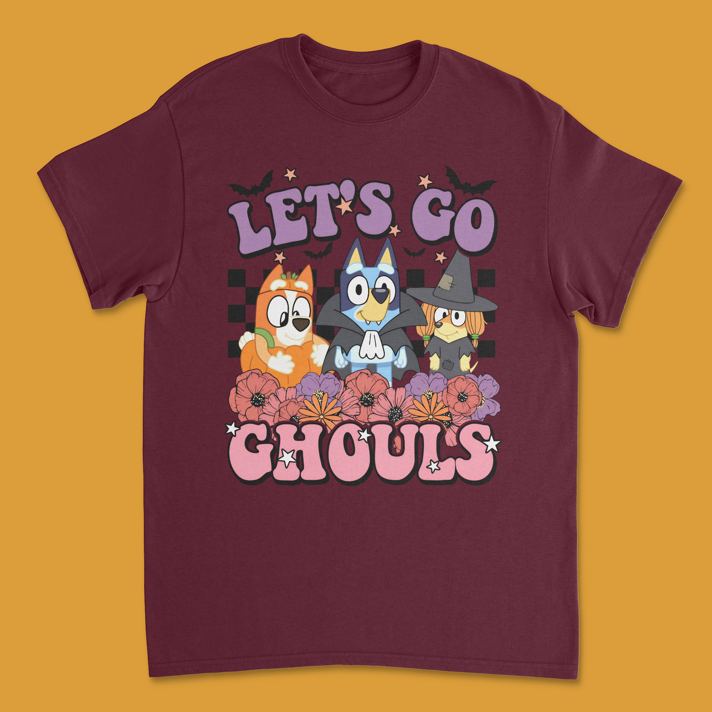 Bluey "Let’s Go Ghouls" Kids Halloween T-Shirt | Fun & Spooky Bluey Halloween Tee