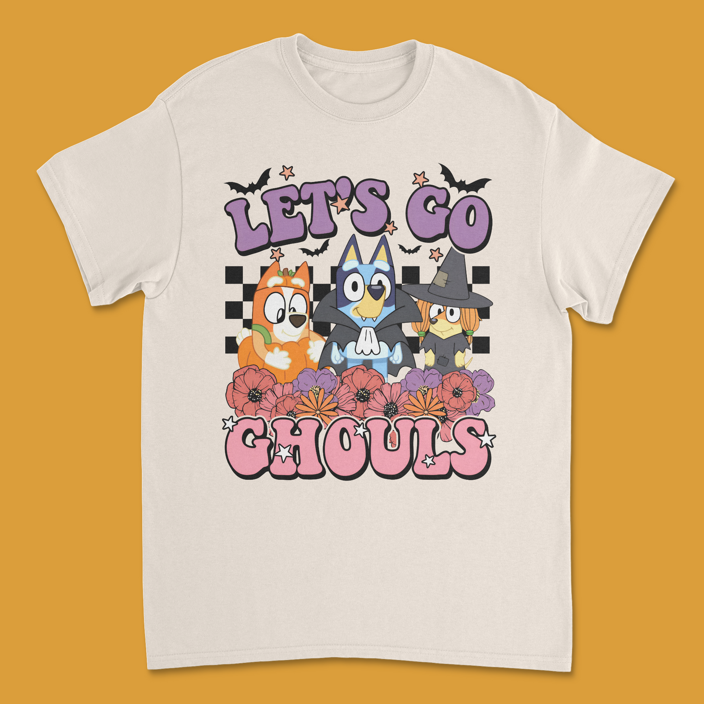 Bluey "Let’s Go Ghouls" Kids Halloween T-Shirt | Fun & Spooky Bluey Halloween Tee