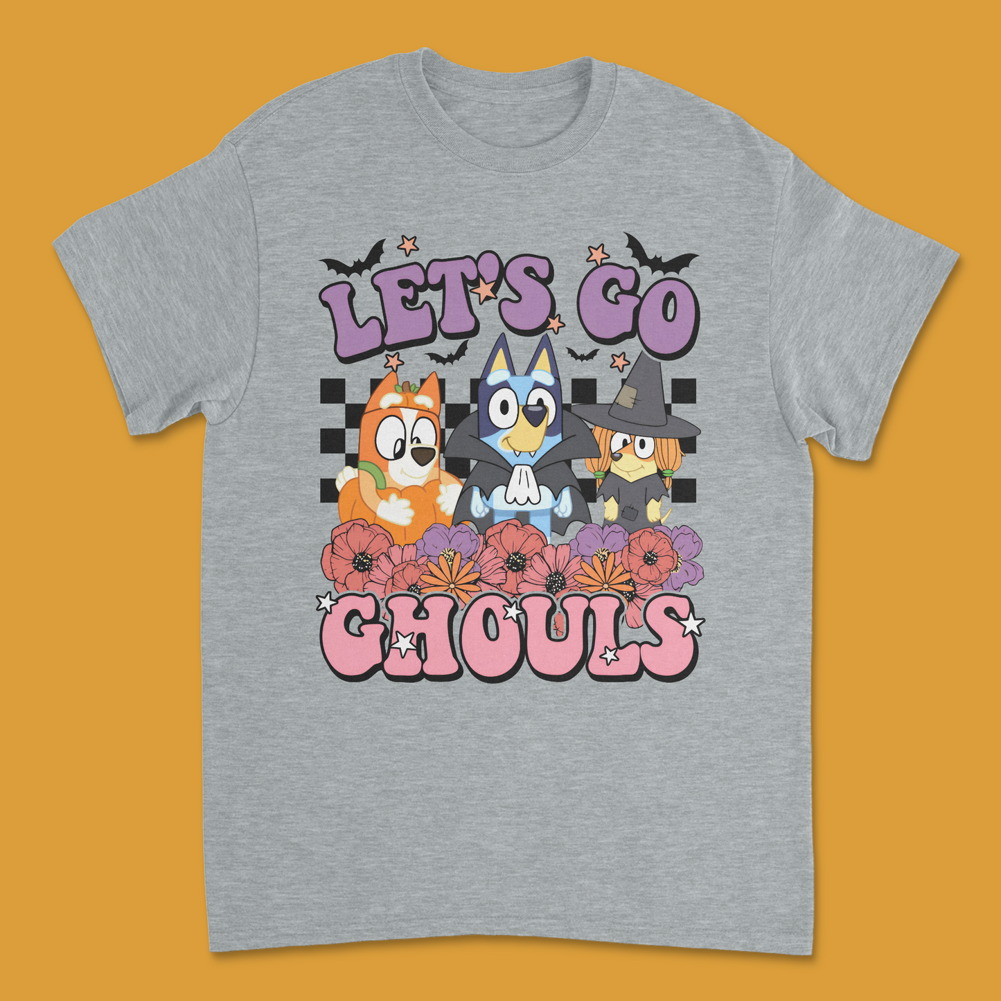 Bluey "Let’s Go Ghouls" Kids Halloween T-Shirt | Fun & Spooky Bluey Halloween Tee