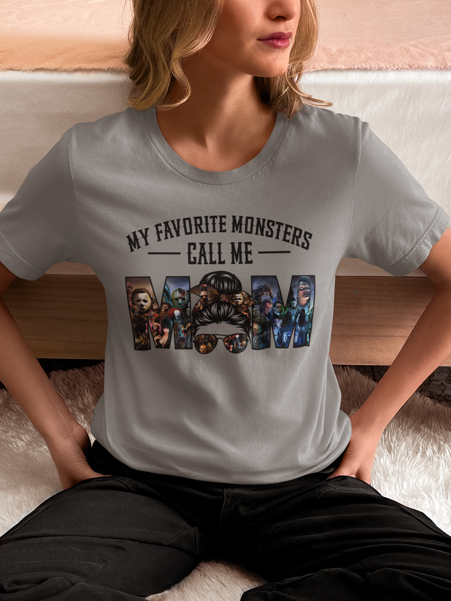 Favorite Monsters Call Me Mom" T-Shirt | Cute Halloween Mom Tee