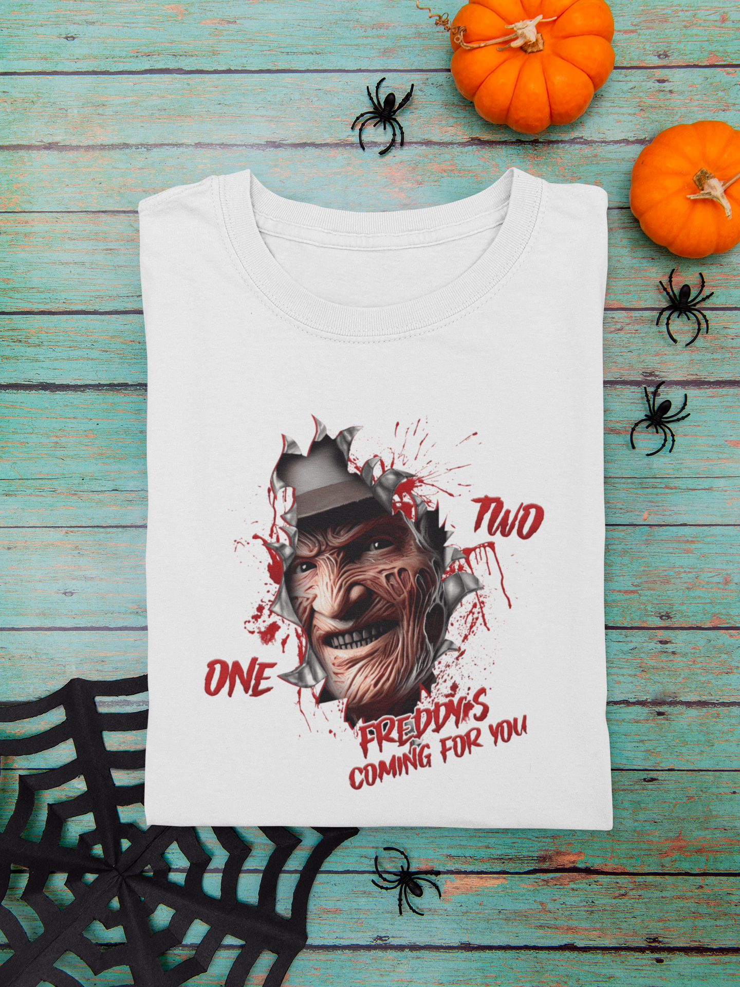 Freddy Krueger "One, Two, Freddy’s Coming for You" T-Shirt | Iconic Nightmare Horror Tee