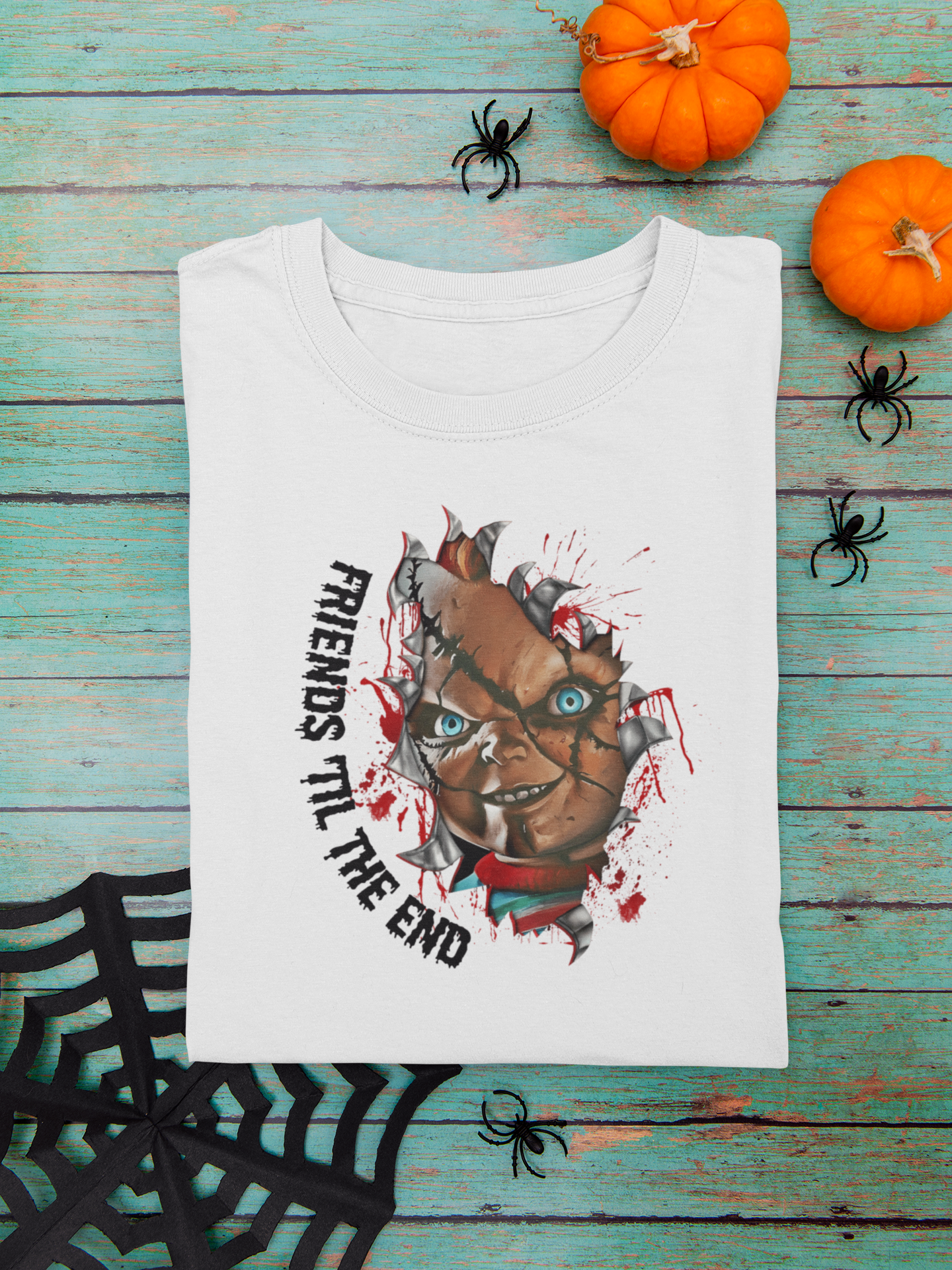 Chucky "Friends Till the End" T-Shirt | Iconic Horror Villain Tee