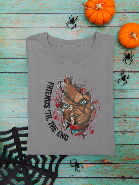 Chucky "Friends Till the End" T-Shirt | Iconic Horror Villain Tee