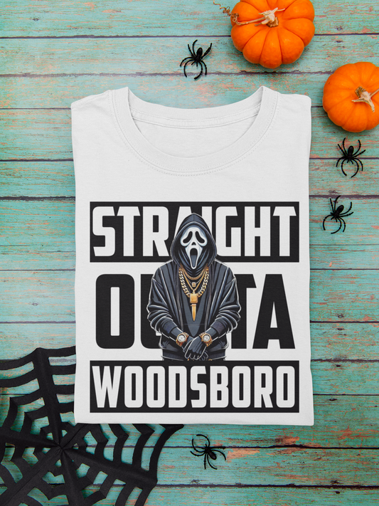 Straight Out Of Woods Borrow Halloween Shirt