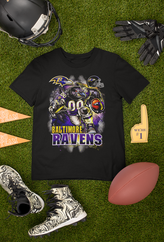 Ravens Football T-Shirt – Official Game Day Apparel for Baltimore Fans