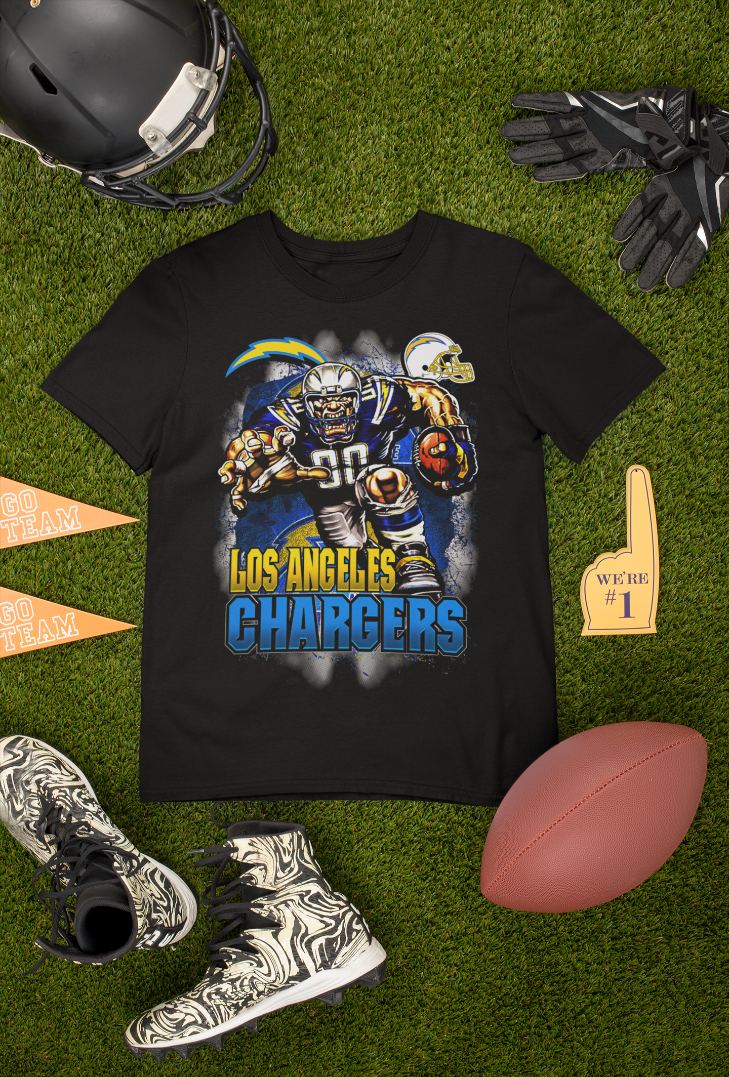 Los Angeles Chargers T-Shirt | Bolt Up with Chargers Pride